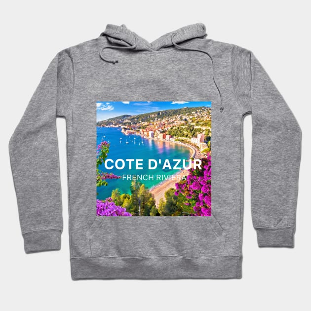 Cote D'Azur French riviera Hoodie by downundershooter